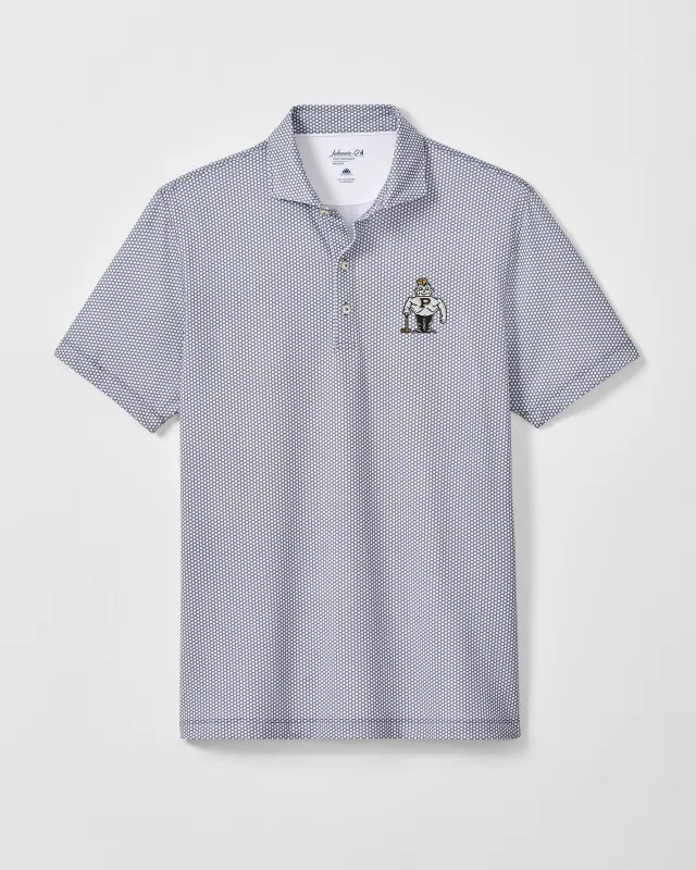 Purdue University Hex Performance Jersey Polo - Vault Logo made by Johnnie-O