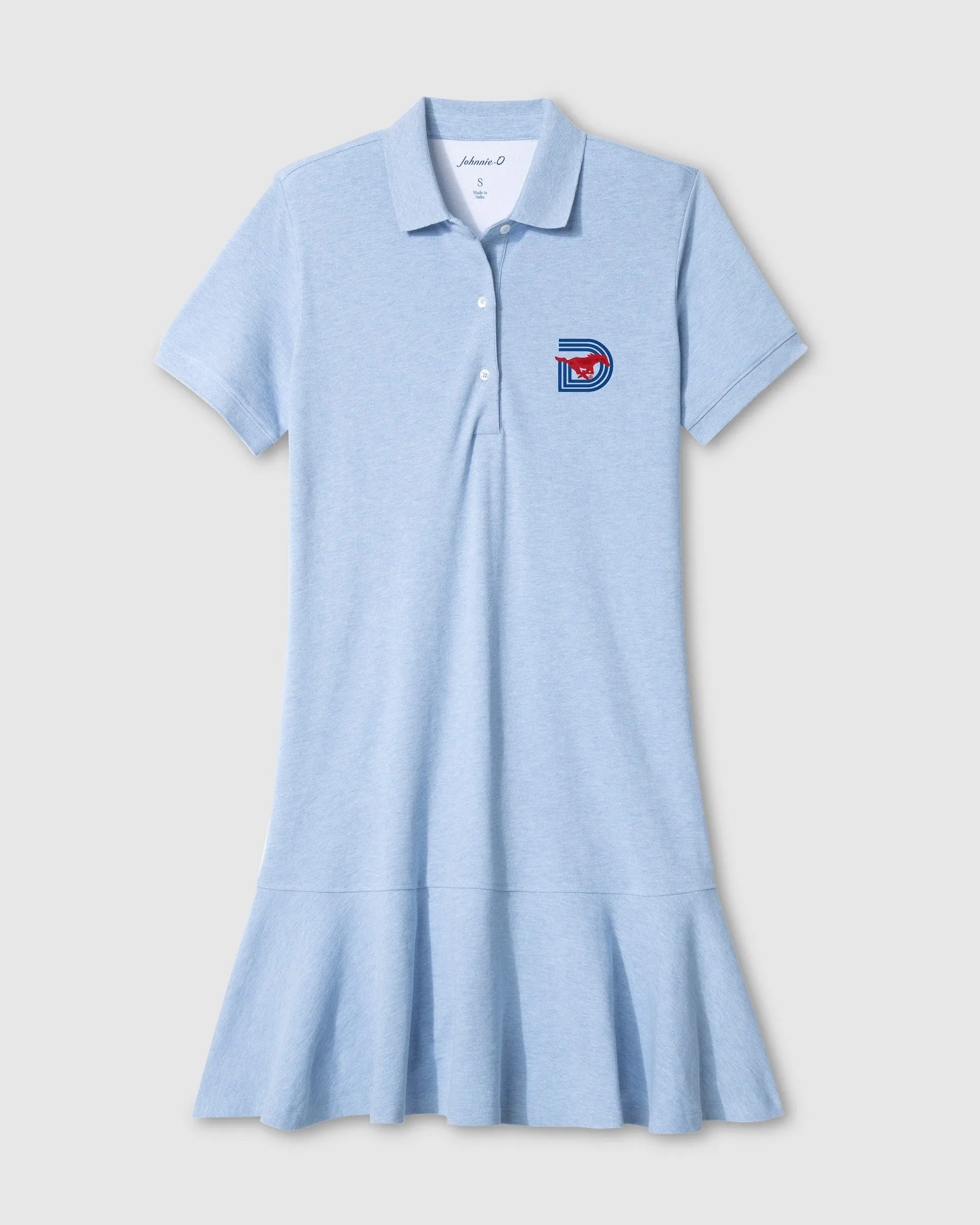 Women's Southern Methodist University Janie Pique Mini Polo Dress - Triple D Logo sold by Johnnie-O product image thumbnail 2