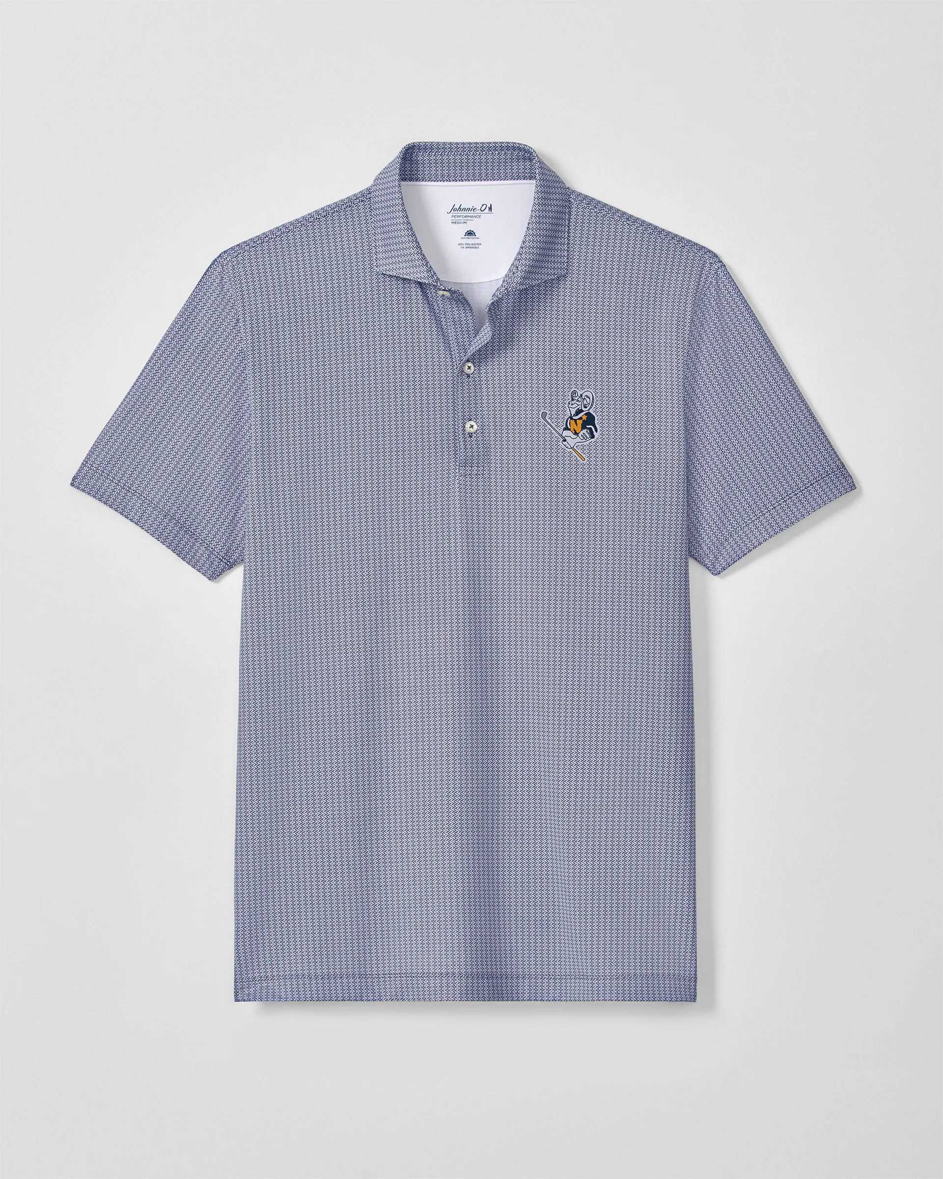 U.S. Naval Academy Crosslink Printed Performance Jersey Polo - Golf Logo sold by Johnnie-O