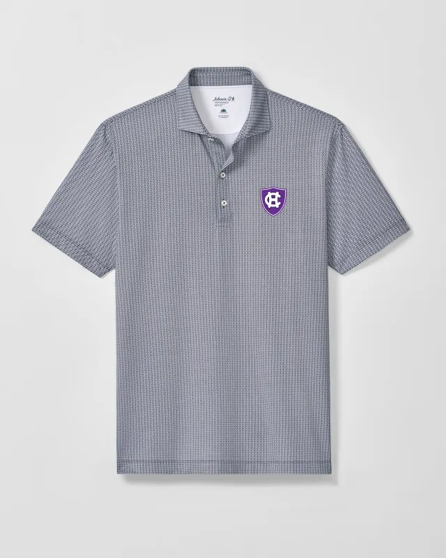 College of the Holy Cross Crosslink Printed Performance Jersey Polo made by Johnnie-O