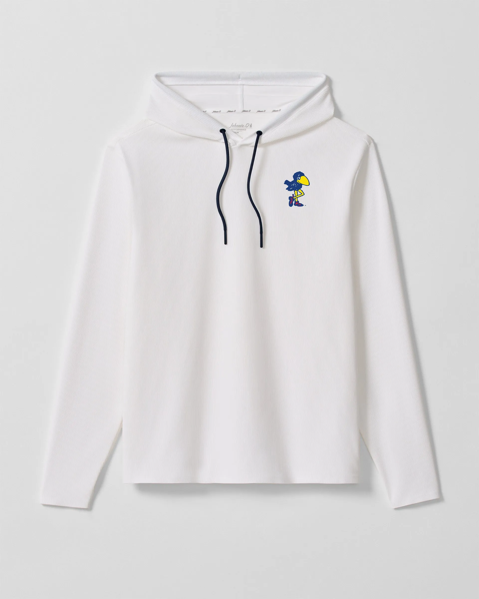 University of Kansas Hoppin Pop Performance Hoodie - Vault Logo sold by Johnnie-O product image thumbnail 2