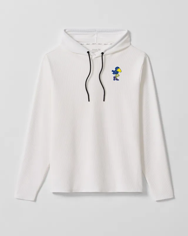 University of Kansas Hoppin Pop Performance Hoodie - Vault Logo made by Johnnie-O