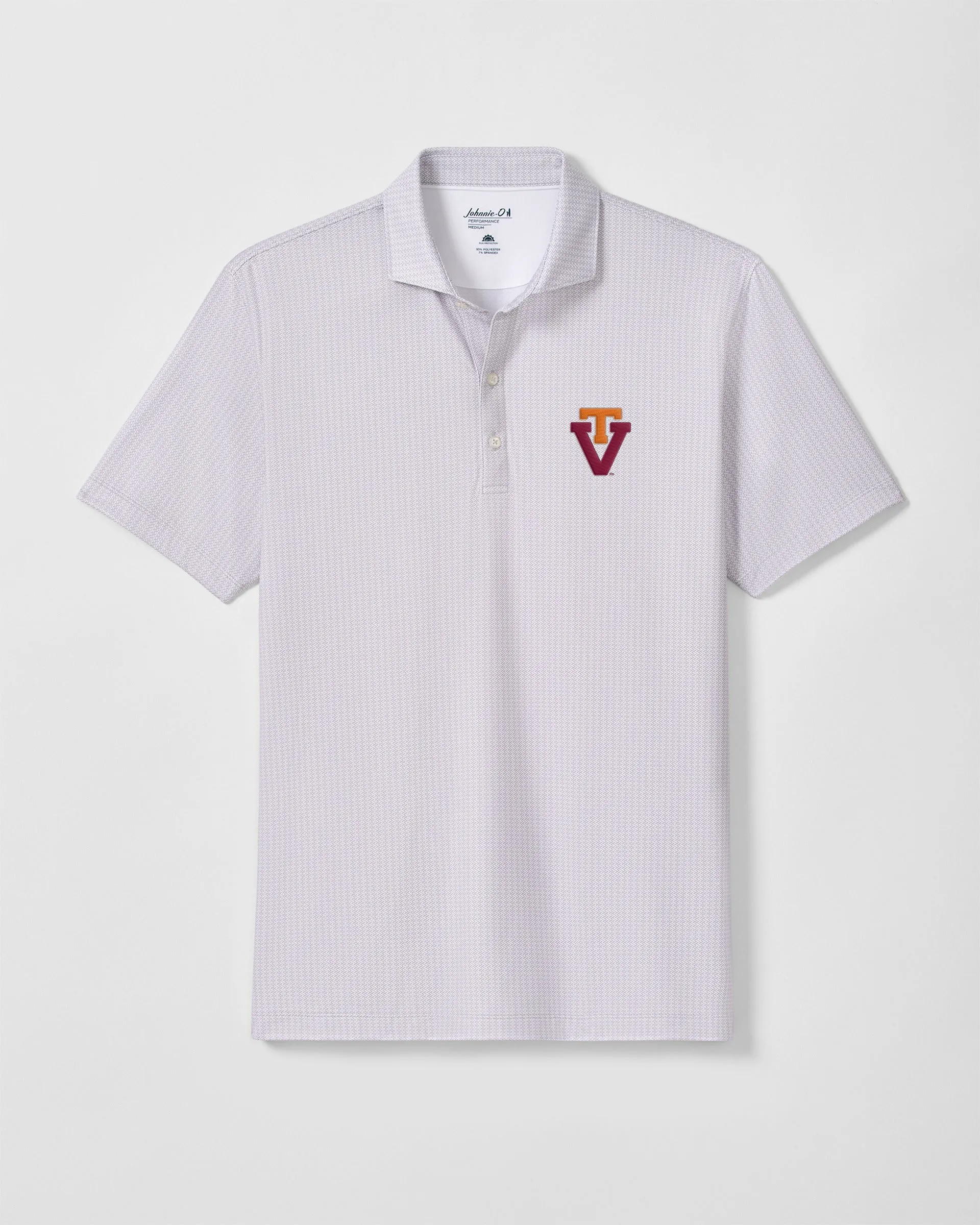 Virginia Tech Crosslink Printed Performance Jersey Polo - Vault Logo sold by Johnnie-O product image thumbnail 3