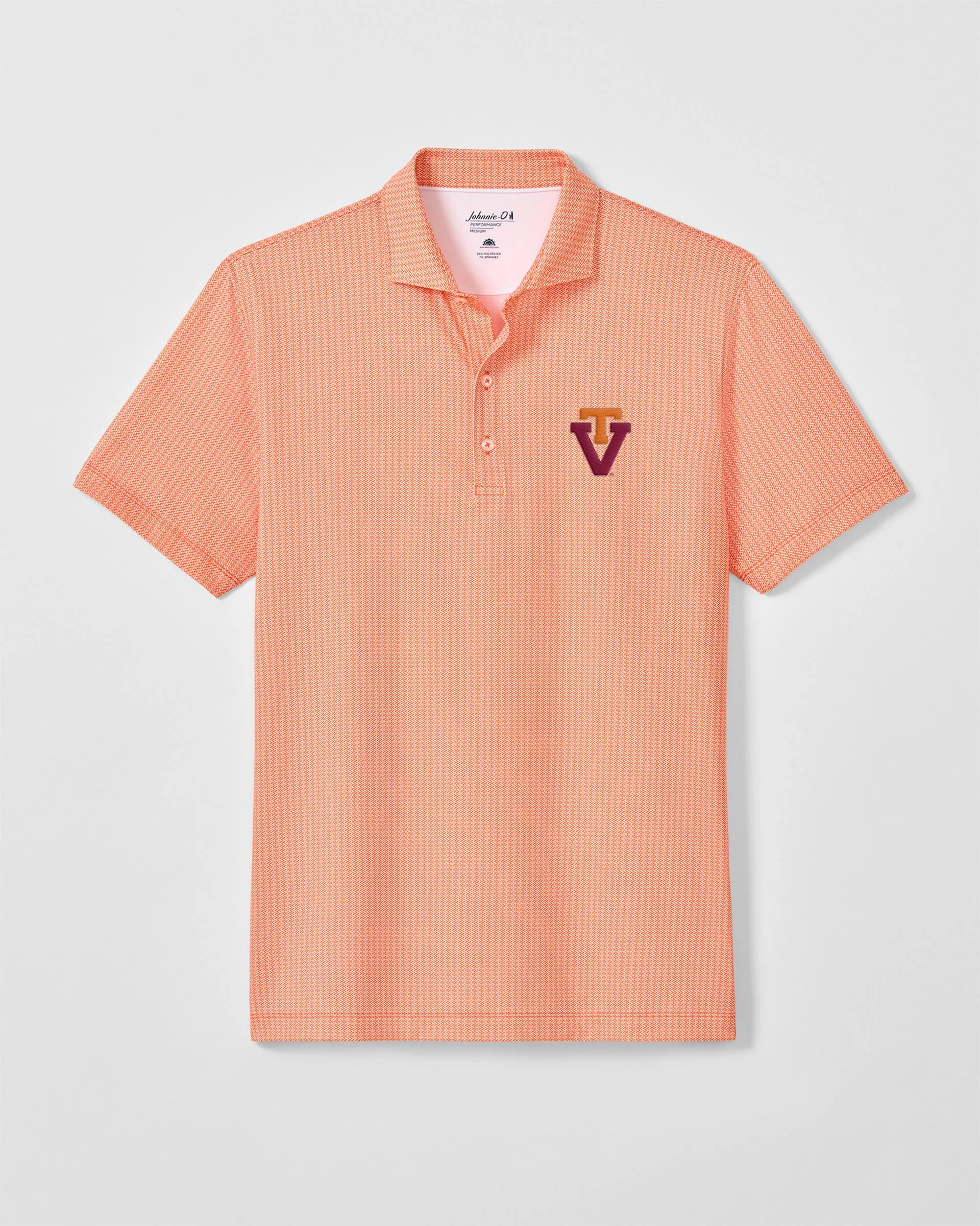 Virginia Tech Crosslink Printed Performance Jersey Polo - Vault Logo sold by Johnnie-O product image thumbnail 4