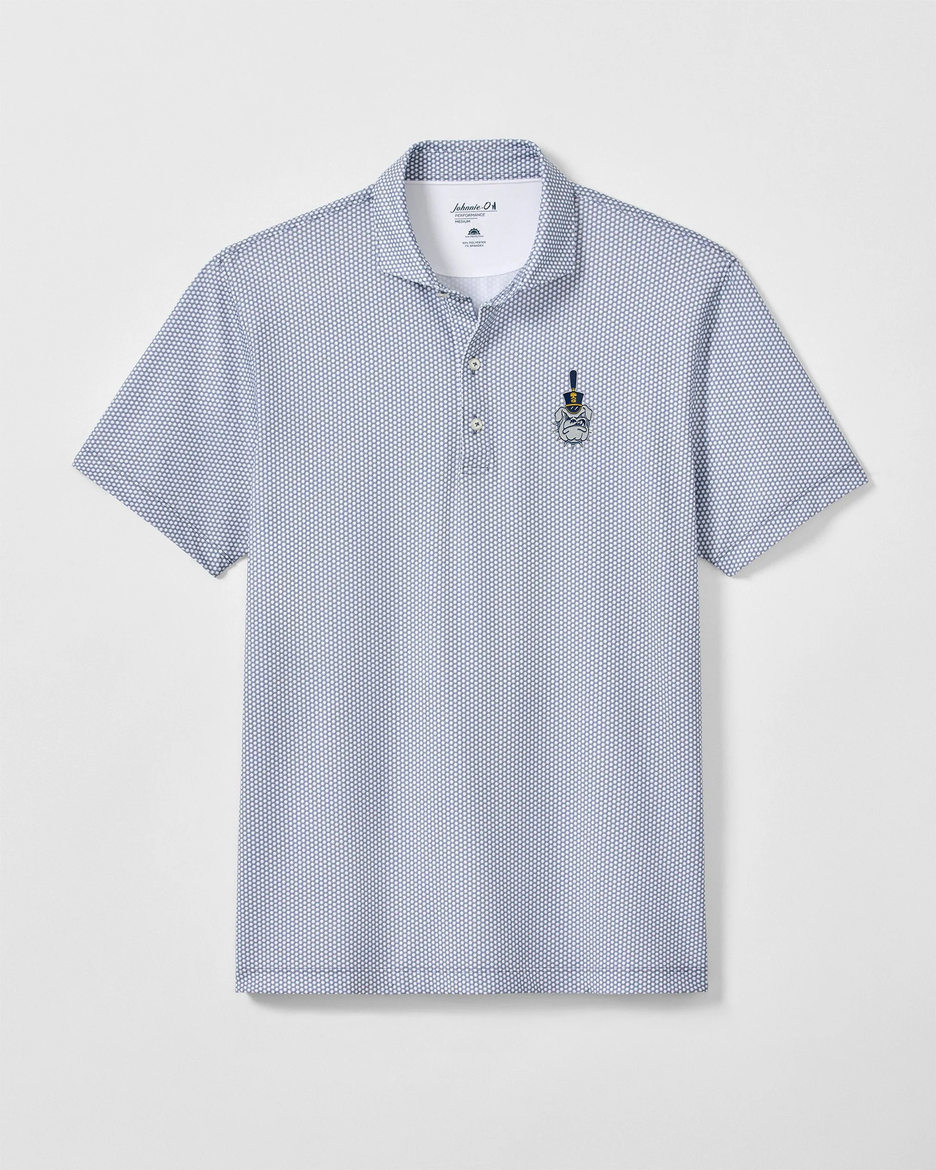 The Citadel Vault Hex Performance Jersey Polo - Vault Logo sold by Johnnie-O