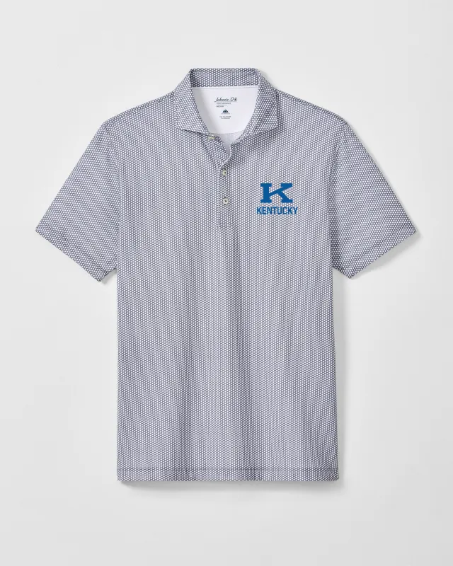 University of Kentucky Hex Performance Jersey Polo - Alternate Logo made by Johnnie-O