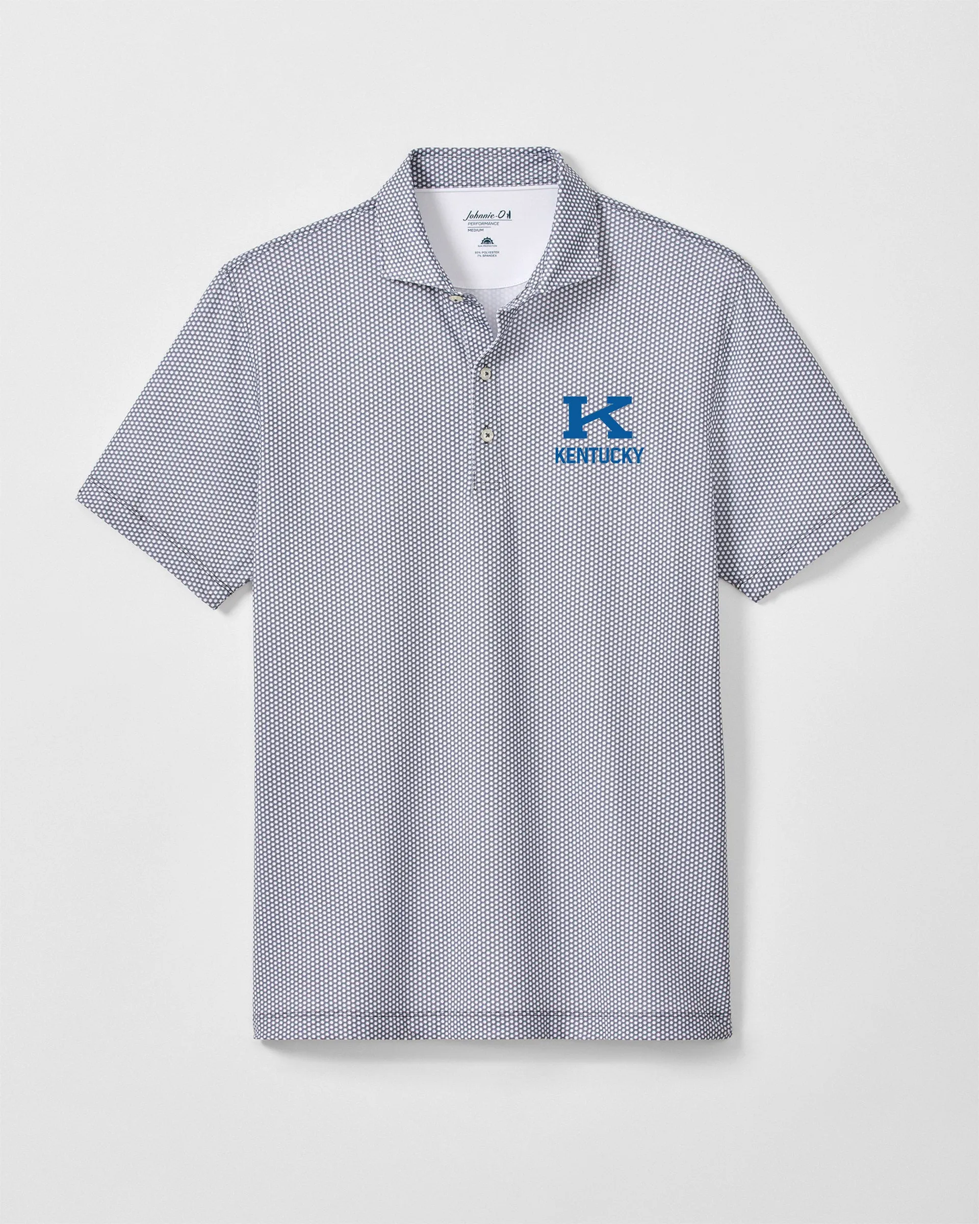 University of Kentucky Hex Performance Jersey Polo - Alternate Logo sold by Johnnie-O