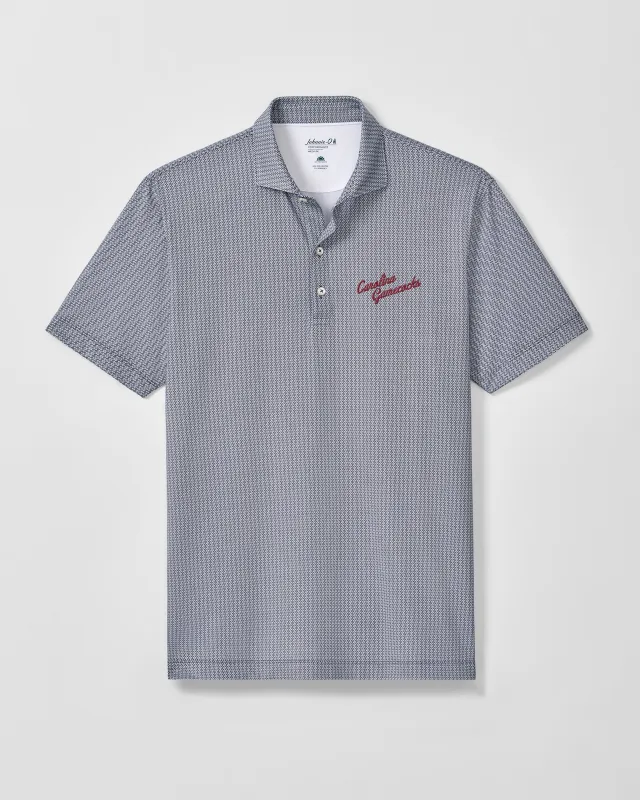 University of South Carolina Crosslink Printed Performance Jersey Polo - Vault Logo made by Johnnie-O