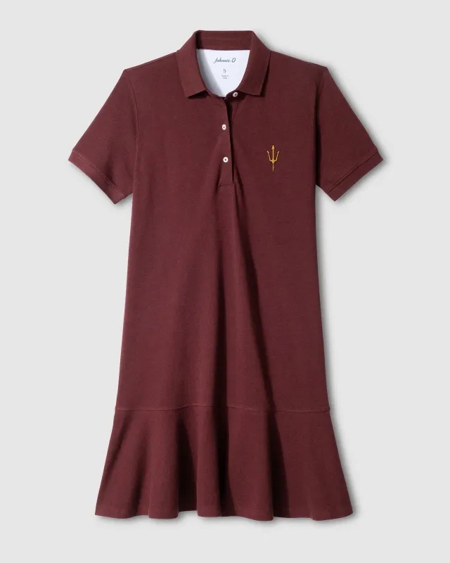 Women's Arizona State Janie Pique Mini Polo Dress made by Johnnie-O