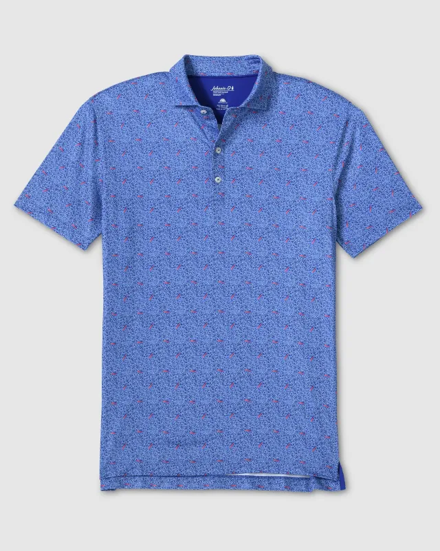 Buffalo Bills Galvin Performance Jersey Printed Polo made by Johnnie-O