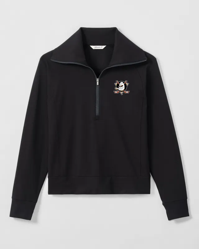 Women's Anaheim Ducks Eliza Half Zip made by Johnnie-O