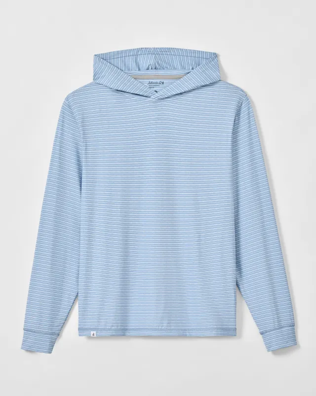Big & Tall Talon Featherweight Performance Hoodie - Stripe made by Johnnie-O