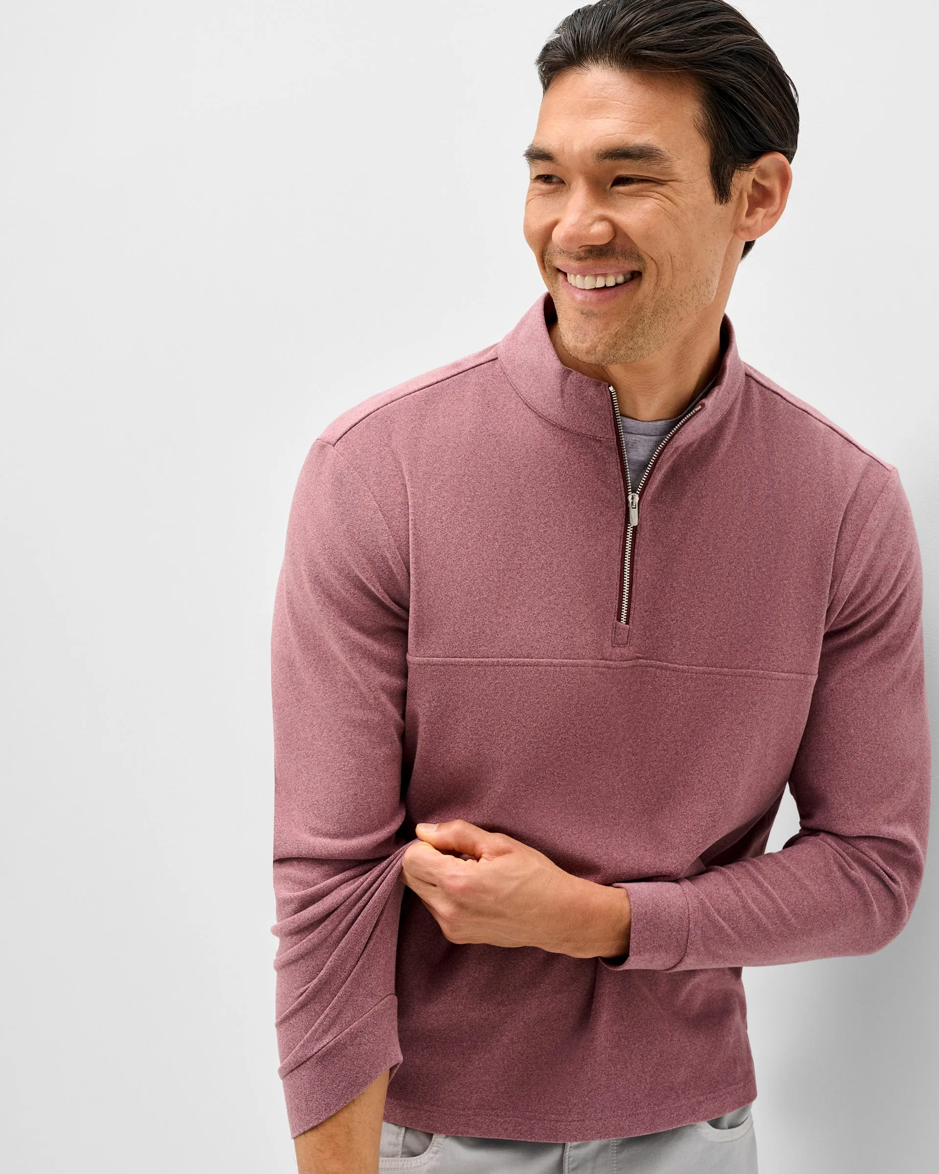 Mikey Fleece 1/4 Zip Pullover - Solid sold by Johnnie-O product image thumbnail 4
