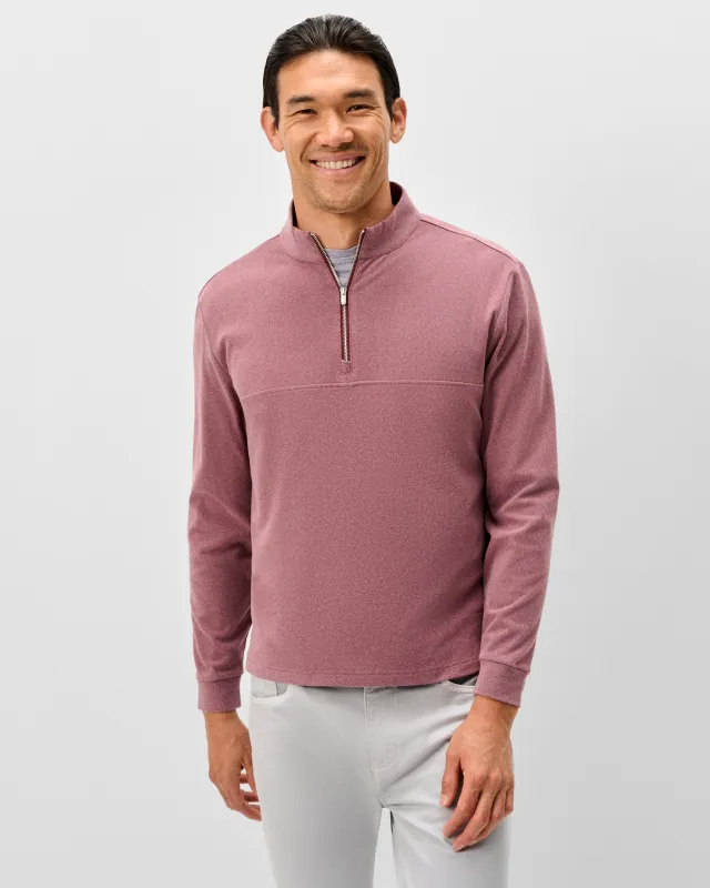 Mikey Fleece 1/4 Zip Pullover - Solid made by Johnnie-O