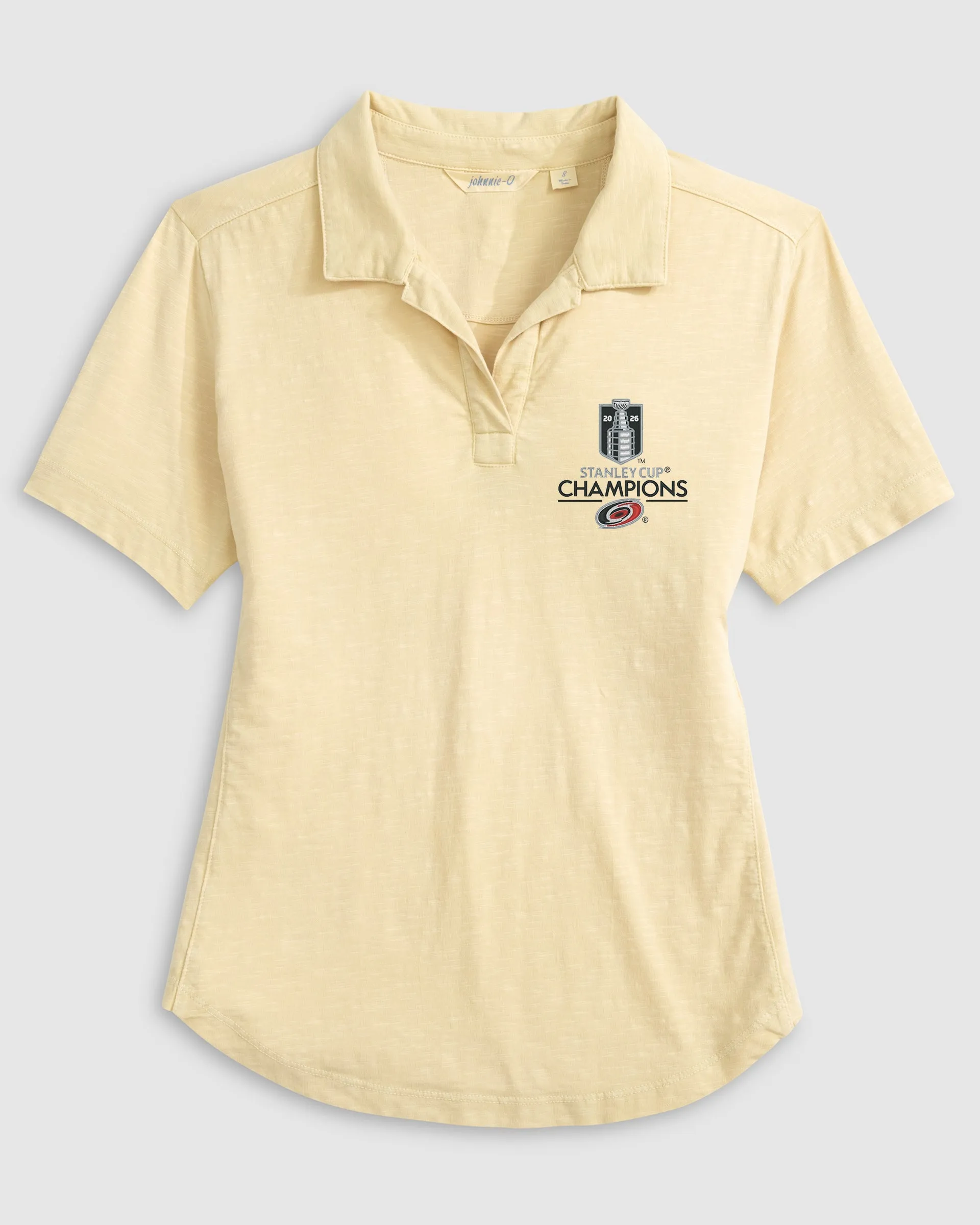 Women's Carolina Hurricanes Coastal Wash Polo - 2026 Stanley Cup Championship Logo sold by Johnnie-O product image thumbnail 2