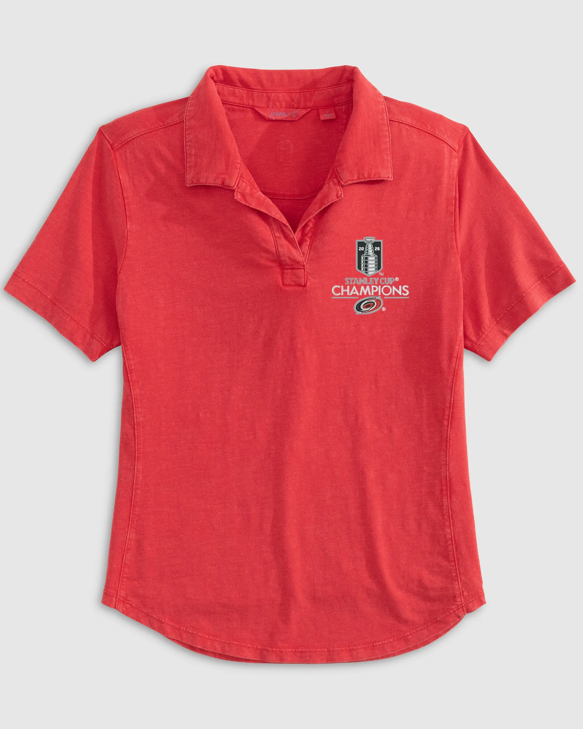 Women's Carolina Hurricanes Coastal Wash Polo - 2026 Stanley Cup Championship Logo sold by Johnnie-O product image thumbnail 3