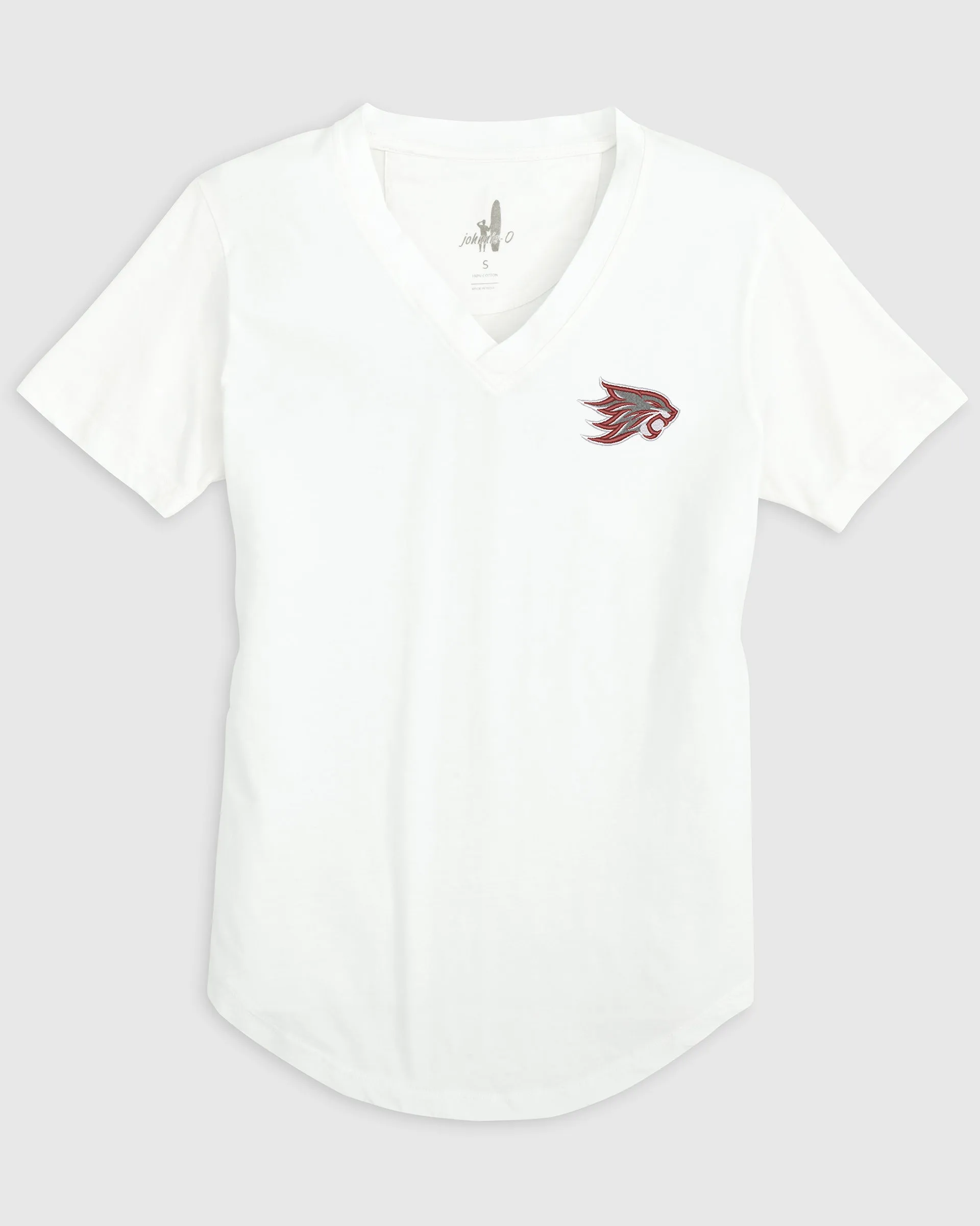 Women's California State University, Chico Merediths V-Neck T-Shirt sold by Johnnie-O