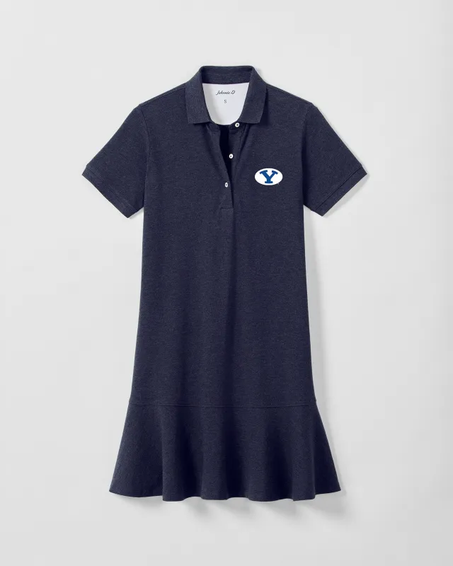 Women's Brigham Young University Janie Pique Mini Polo Dress made by Johnnie-O