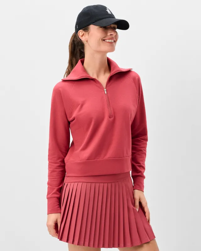 Eliza Performance 1/2 Zip Pullover made by Johnnie-O