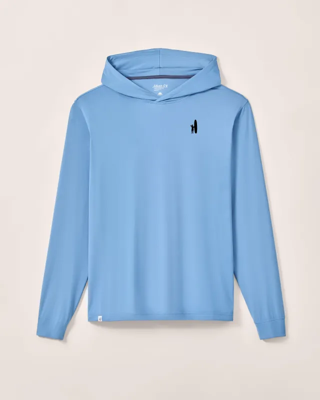 Custom Surfer Logo Talon Featherweight Performance Hoodie made by Johnnie-O