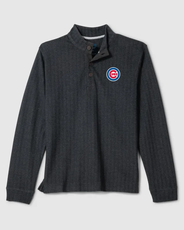 Chicago Cubs Cotton Blend Henley made by Johnnie-O