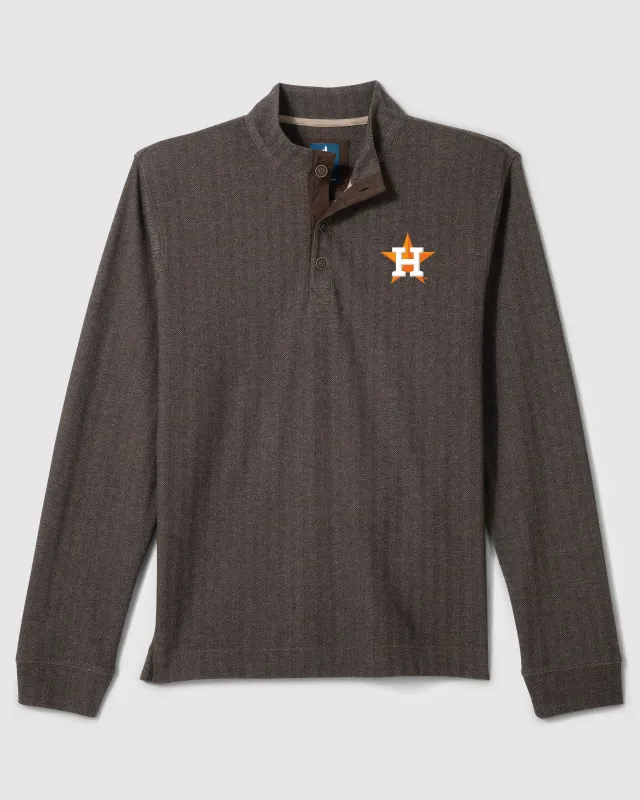 Houston Astros Cotton Blend Henley made by Johnnie-O