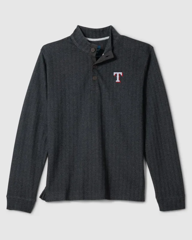 Texas Rangers Cotton Blend Henley made by Johnnie-O