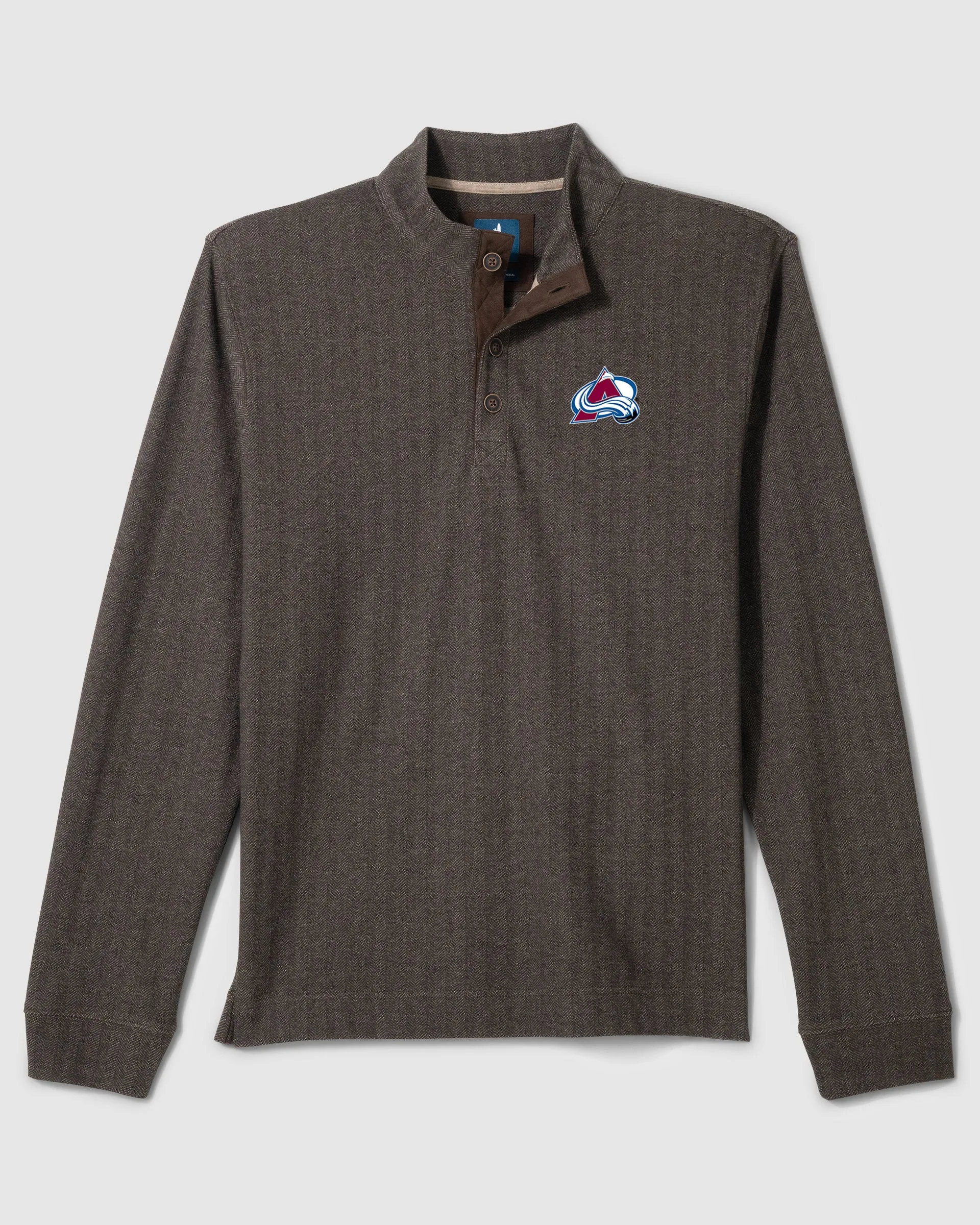 Colorado Avalanche Cotton Blend Henley sold by Johnnie-O
