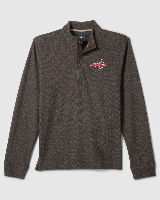 Washington Capitals Cotton Blend Henley made by Johnnie-O