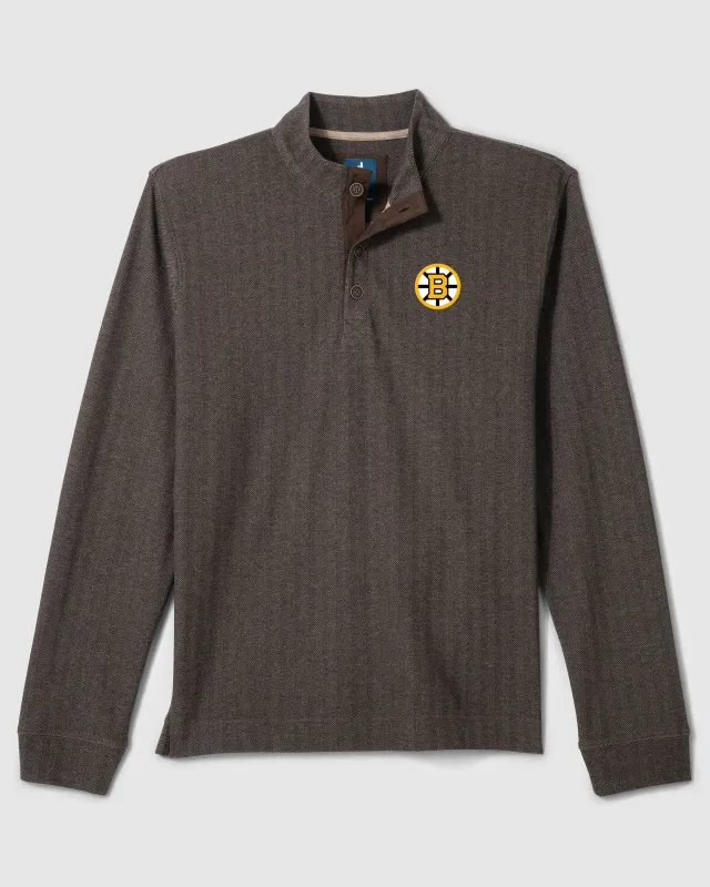 Boston Bruins Cotton Blend Henley made by Johnnie-O