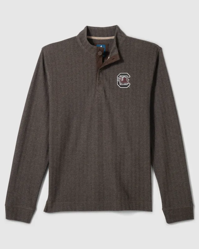 University of South Carolina Cotton Blend Henley made by Johnnie-O