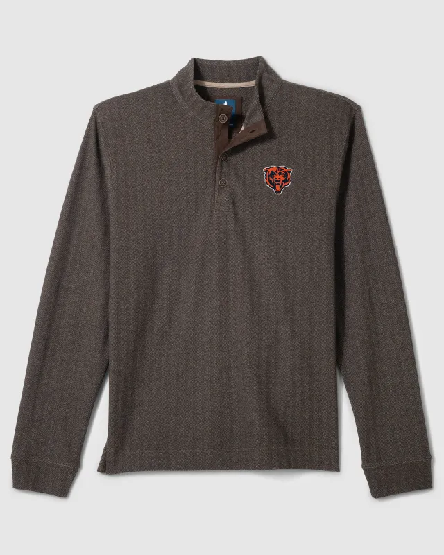 Chicago Bears Cotton Blend Henley made by Johnnie-O