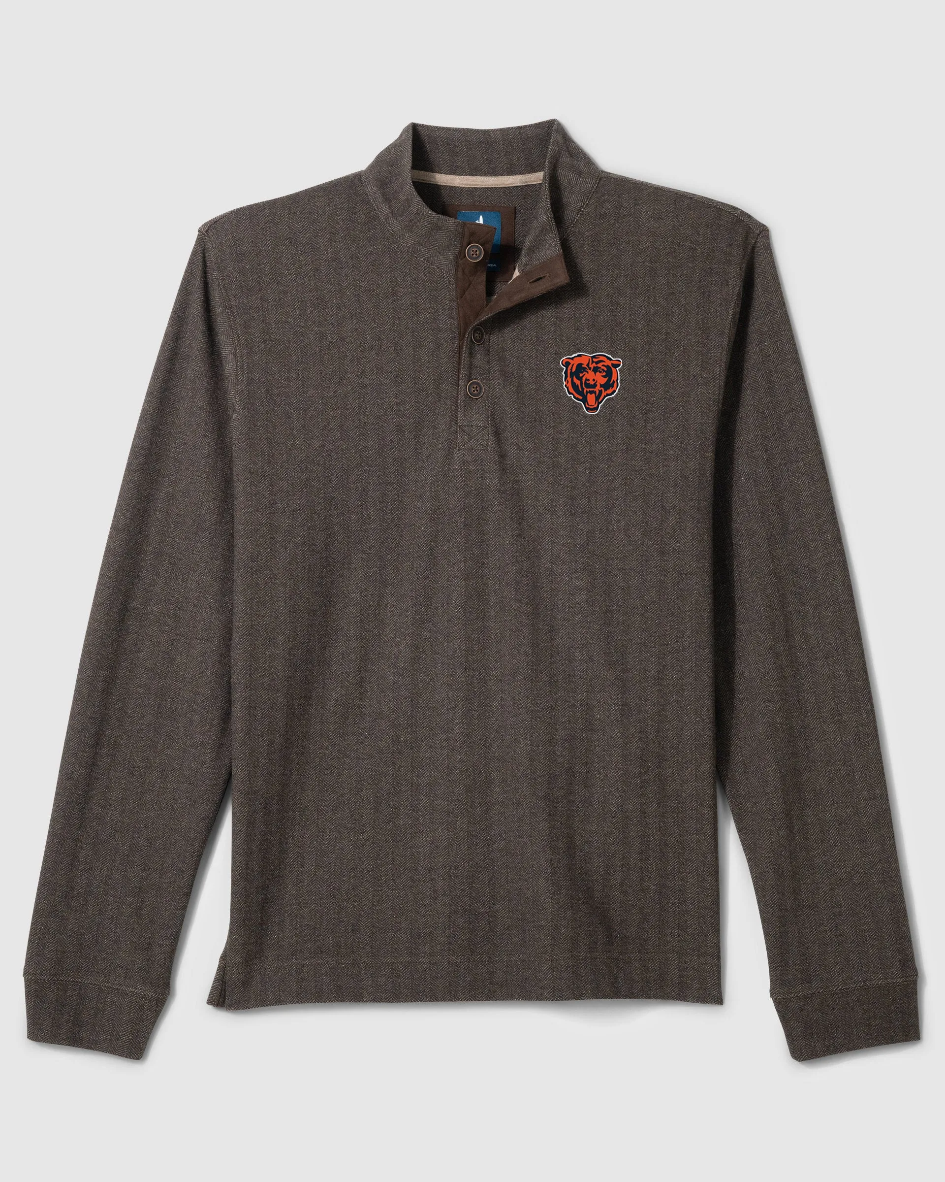 Chicago Bears Cotton Blend Henley sold by Johnnie-O