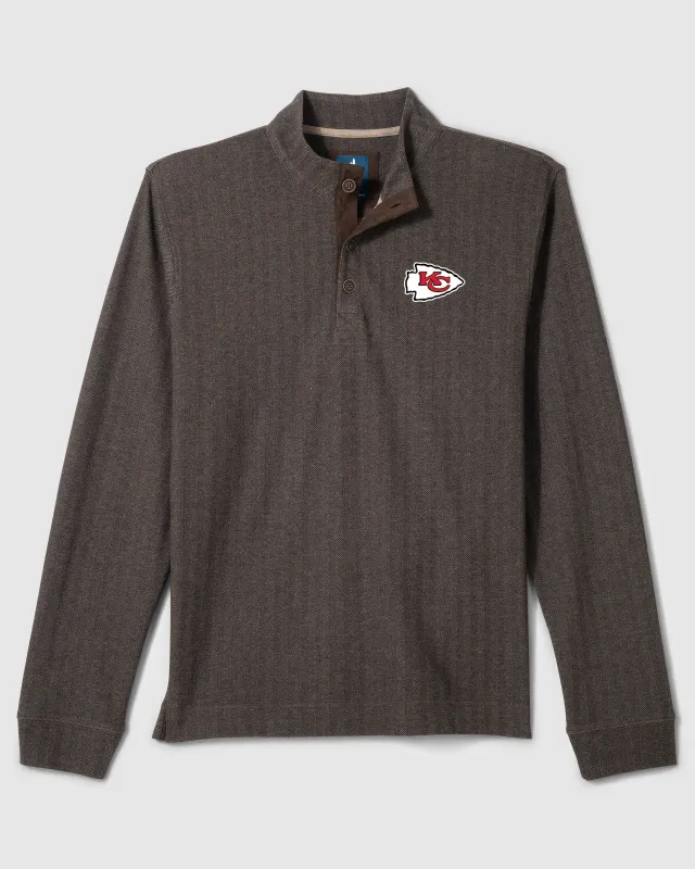 Kansas City Chiefs Cotton Blend Henley made by Johnnie-O