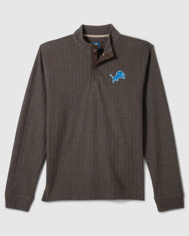Detroit Lions Cotton Blend Henley made by Johnnie-O