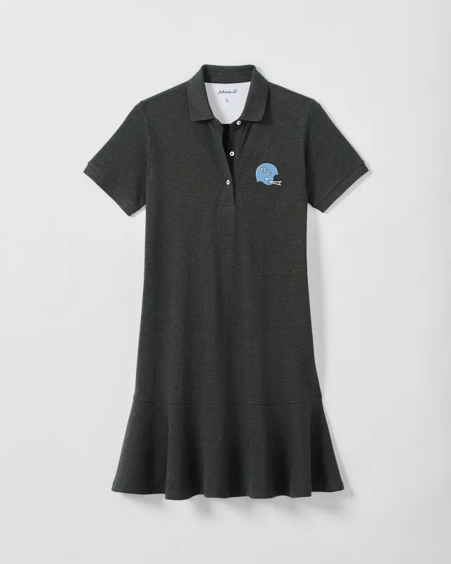 Women's University of North Carolina Janie Pique Mini Polo Dress - Vault Helmet Logo made by Johnnie-O