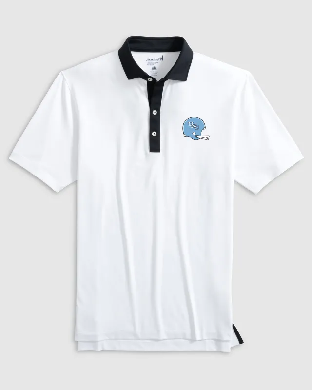 University of North Carolina Ramos Performance Jersey Polo - Vault Helmet Logo made by Johnnie-O