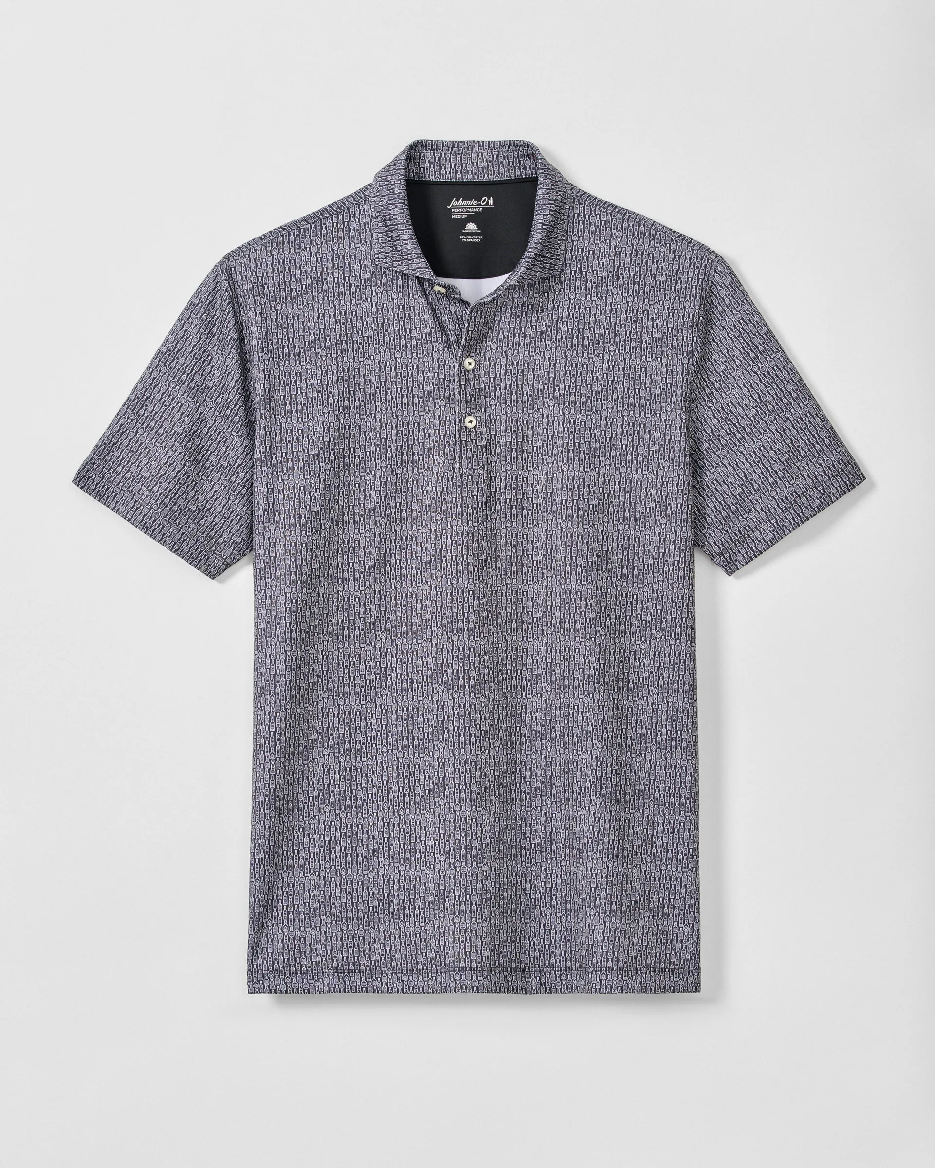 PerryGolf Performance Jersey Polo - Bars Open sold by Johnnie-O