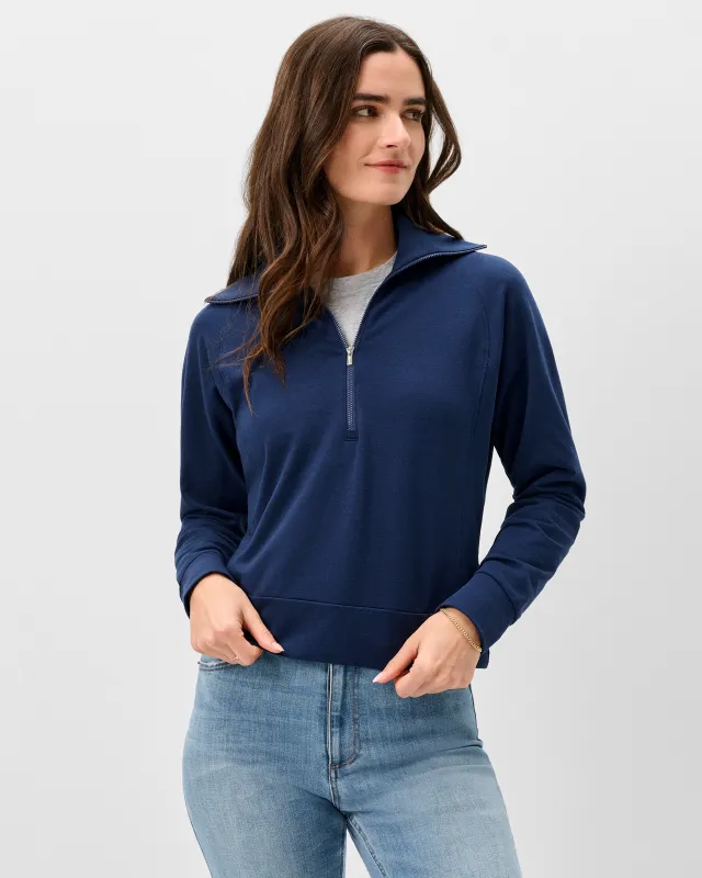 Eliza Performance 1/2 Zip Pullover made by Johnnie-O