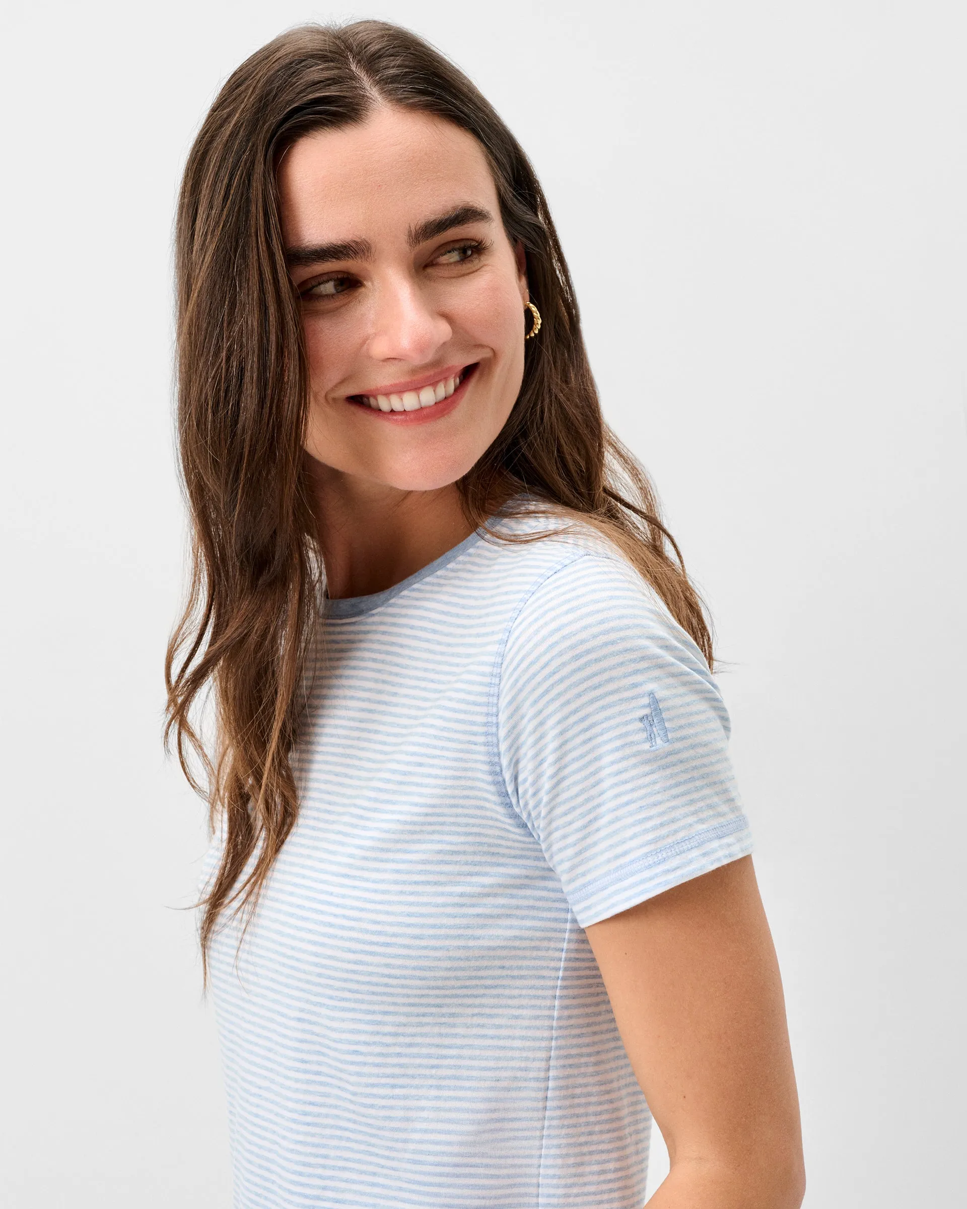 Mini Stripe Crew Tee sold by Johnnie-O product image thumbnail 5