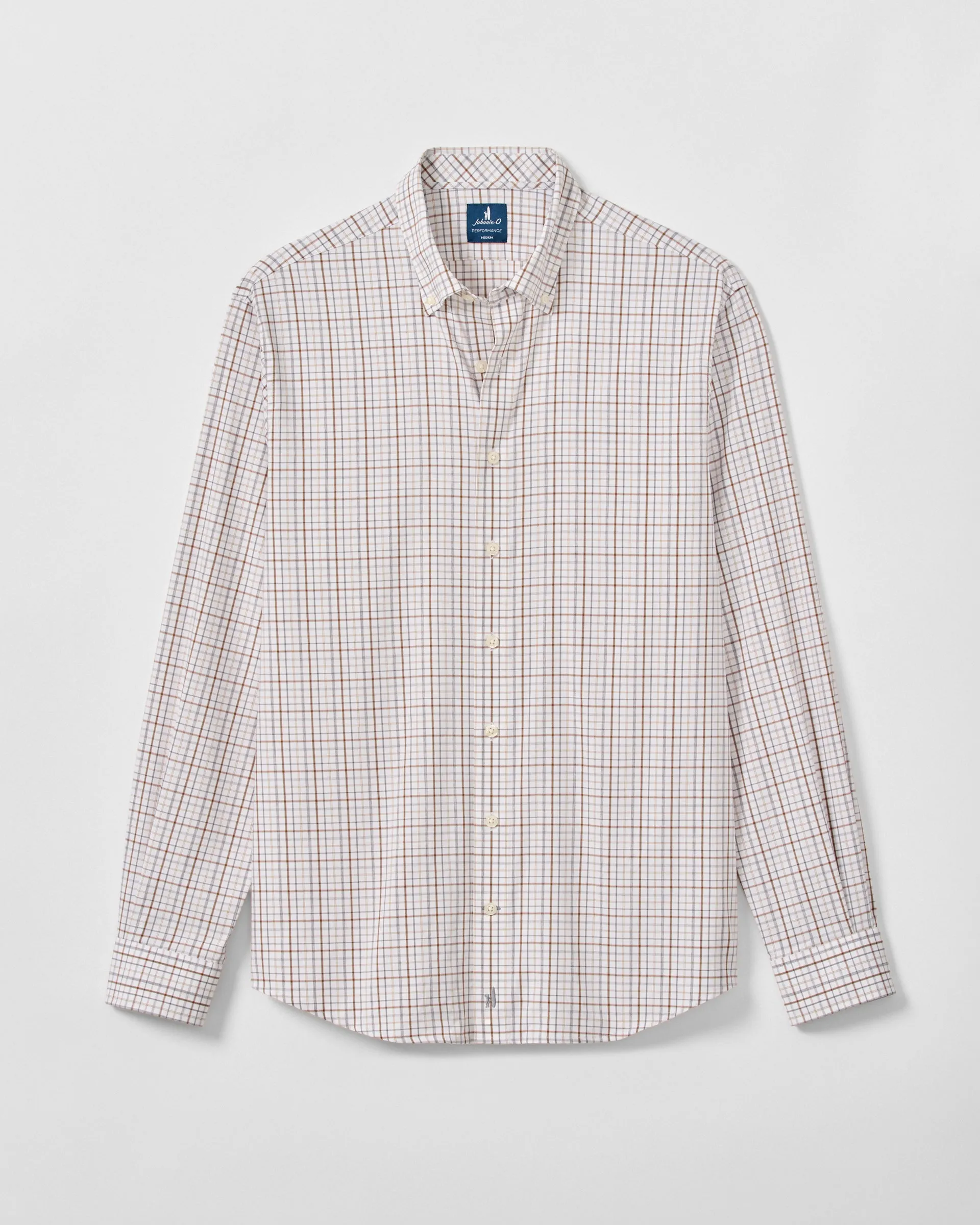 Everyday Performance Button Down Shirt - Sandlewood Pane sold by Johnnie-O product image thumbnail 5