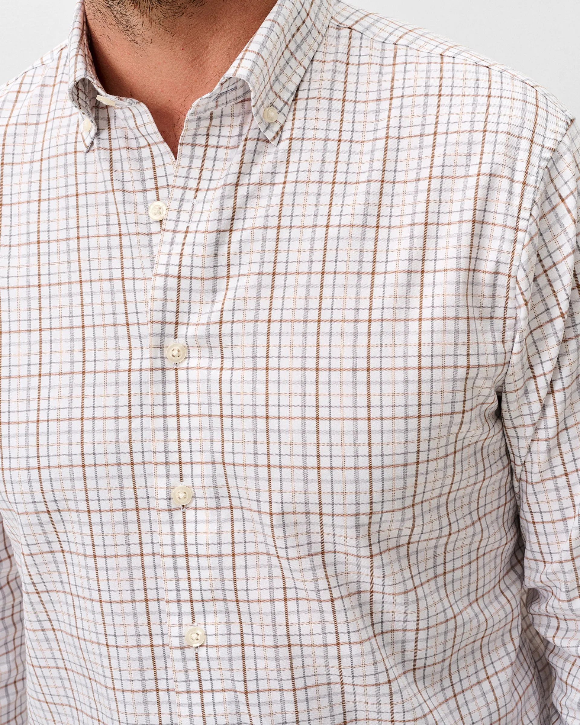 Everyday Performance Button Down Shirt - Sandlewood Pane sold by Johnnie-O product image thumbnail 2