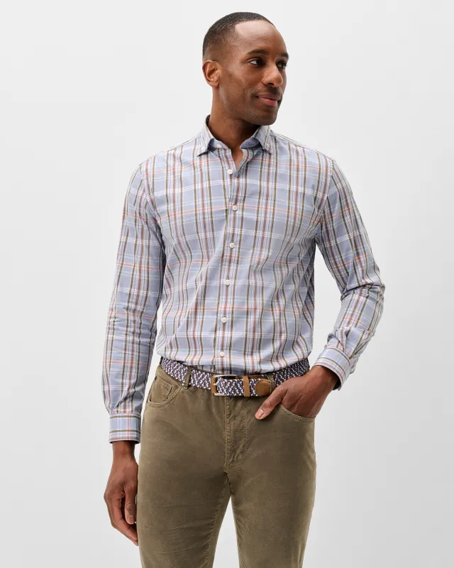 Natural Performance Button Down Shirt - Potomac Plaid made by Johnnie-O