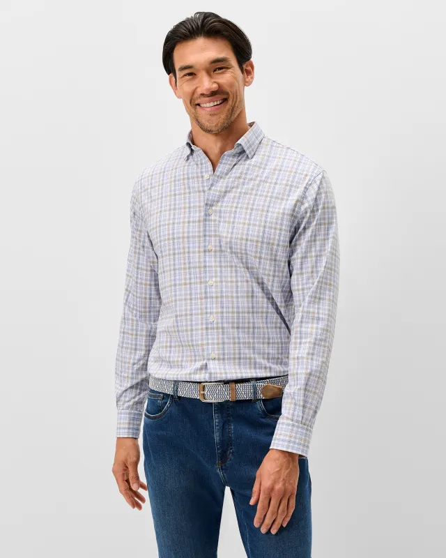 Everyday Performance Button Down Shirt - Chelsea Pane made by Johnnie-O