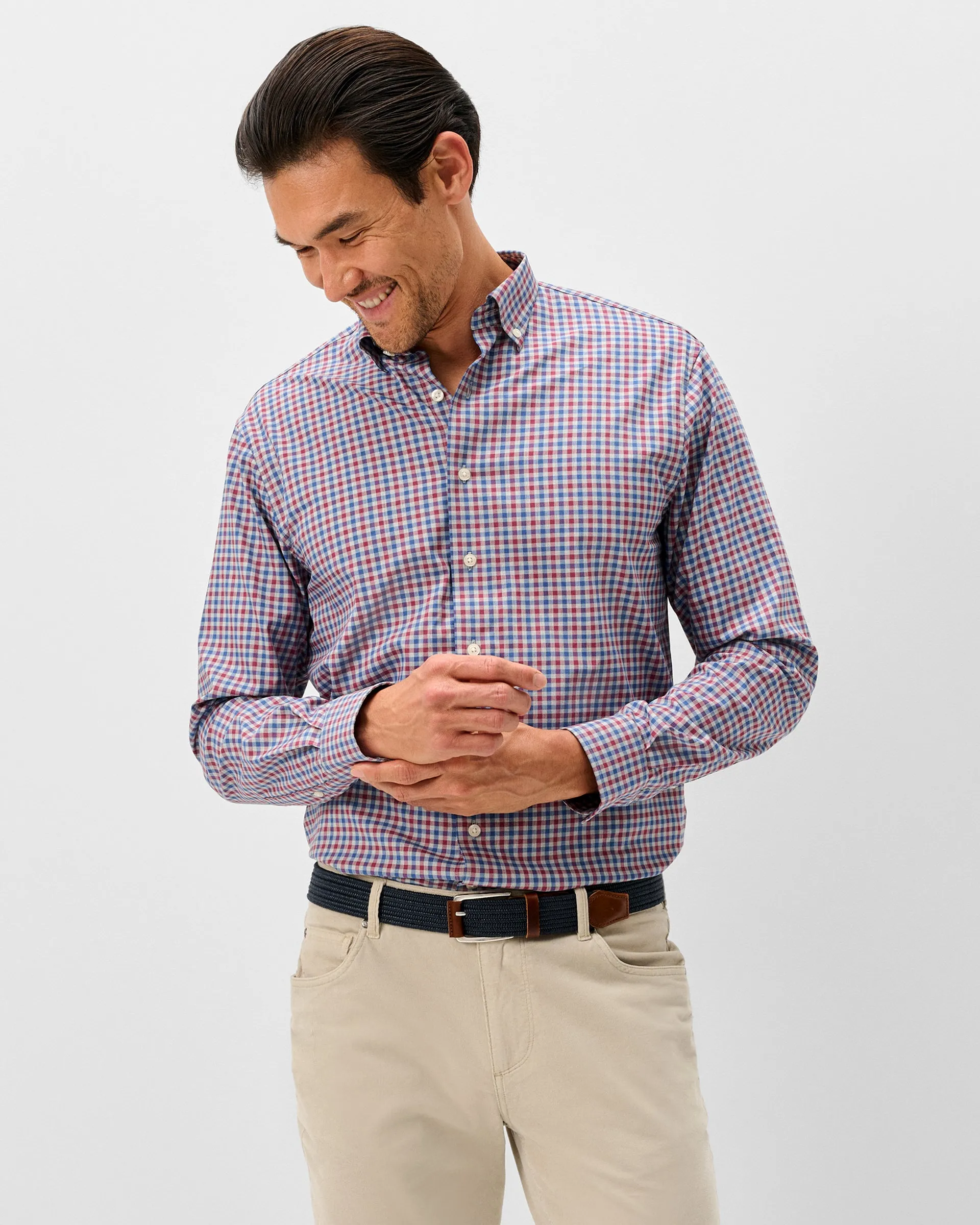 Everyday Performance Button Down Shirt - Chatham Gingham sold by Johnnie-O