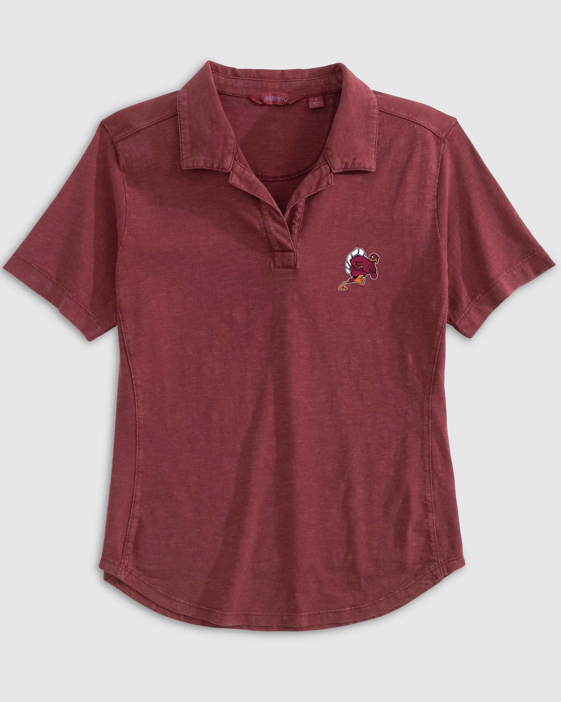 Virginia Tech Women's Coastal Wash Polo - Football Logo sold by Johnnie-O product image thumbnail 2
