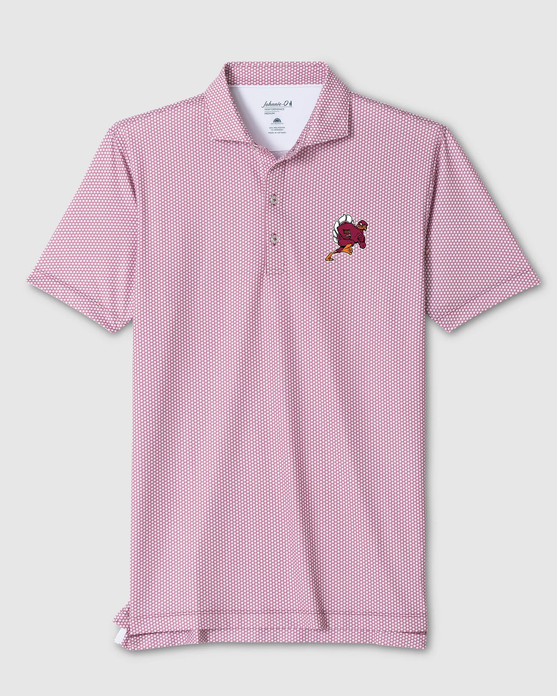 Virginia Tech Hex Performance Jersey Polo - Football Logo sold by Johnnie-O product image thumbnail 2