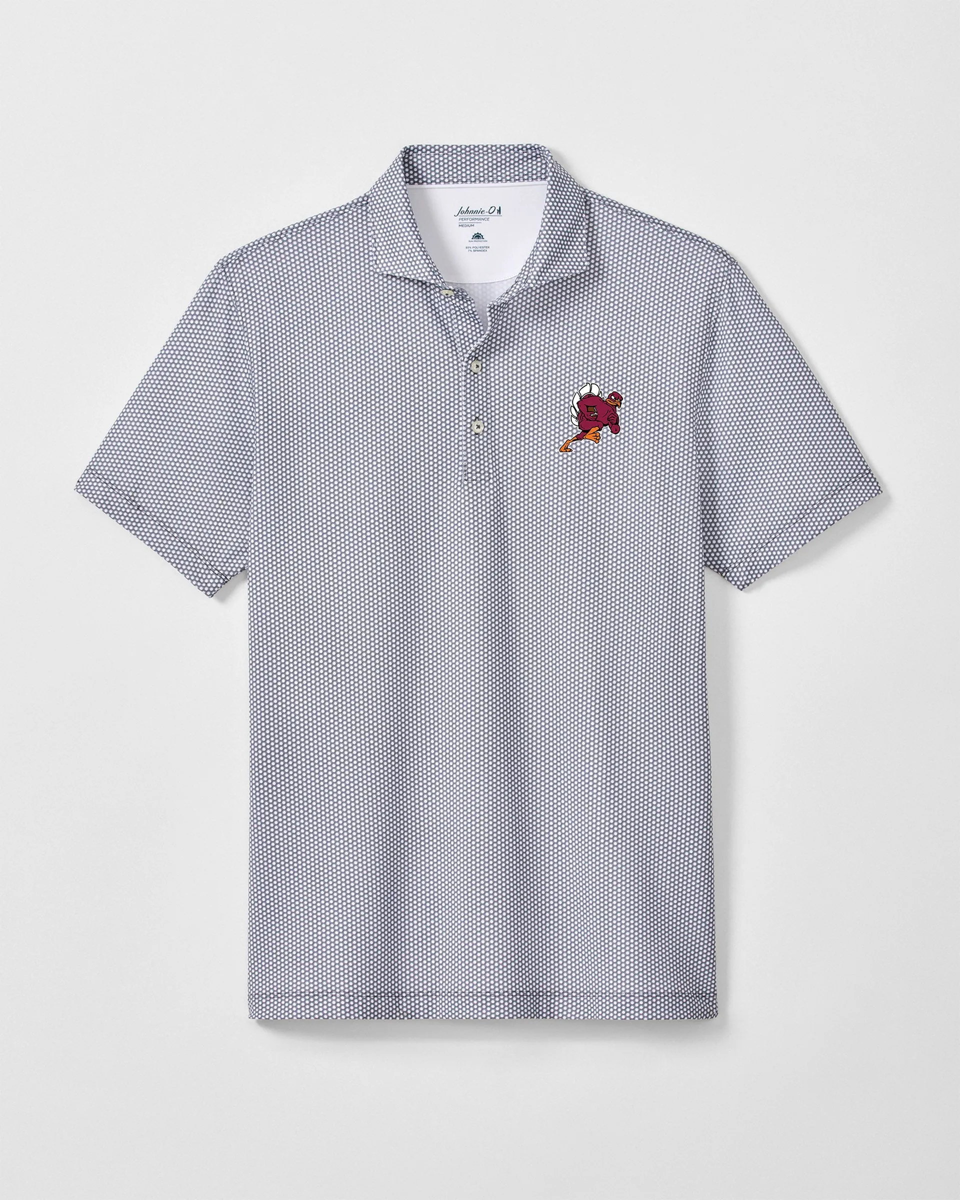 Virginia Tech Hex Performance Jersey Polo - Football Logo sold by Johnnie-O