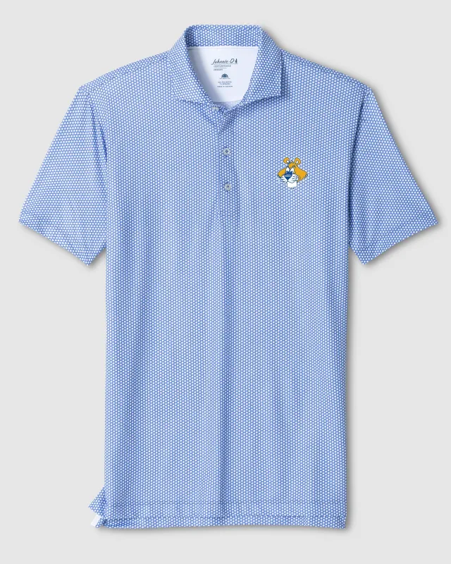University of Pittsburgh Hex Performance Jersey Polo - Mascot Logo made by Johnnie-O