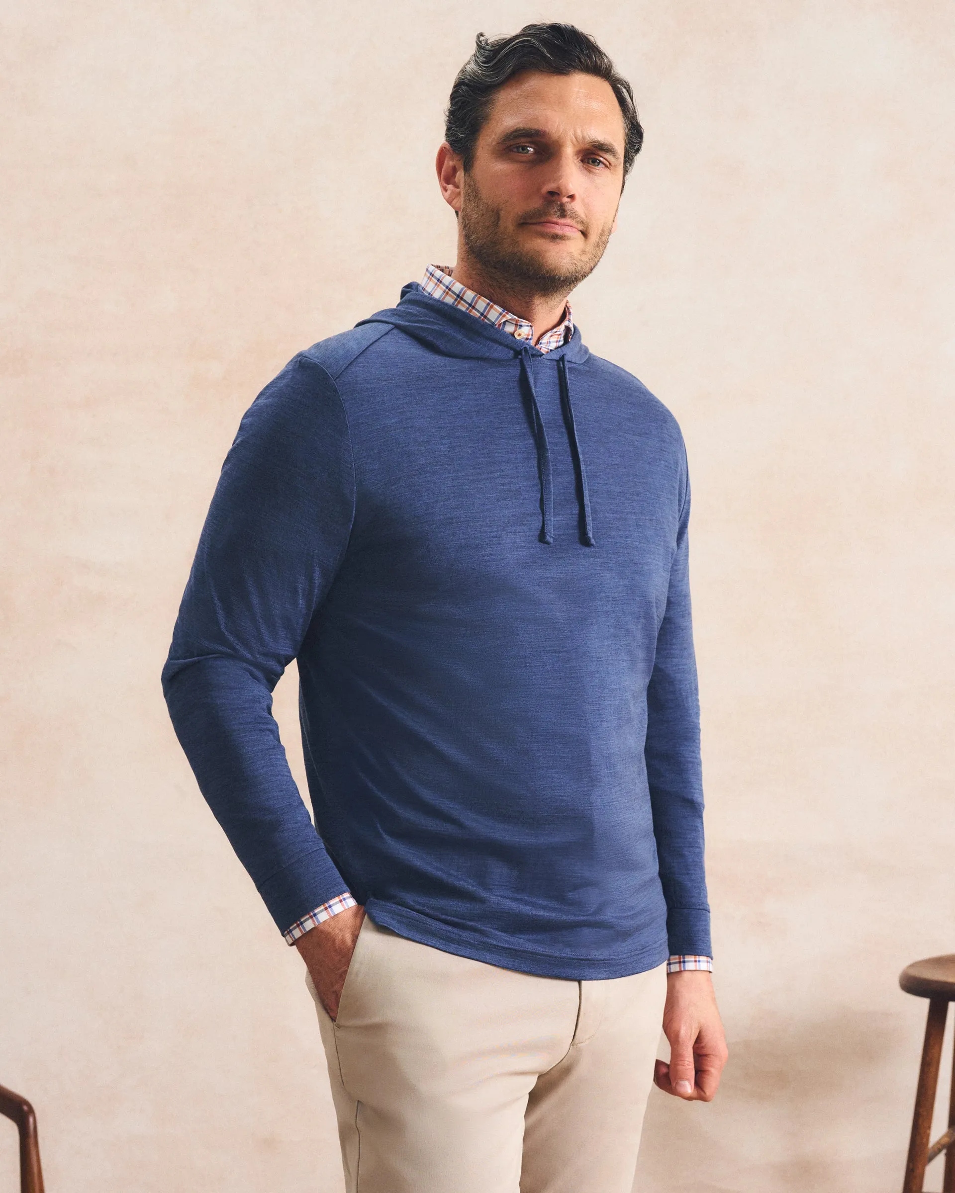 Merino Hoodie Tee sold by Johnnie-O